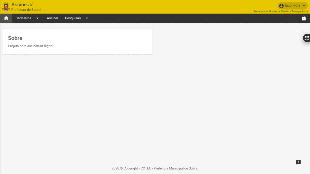 Tela inicial Assine Já